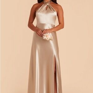 Monica Dress - neutral champagne